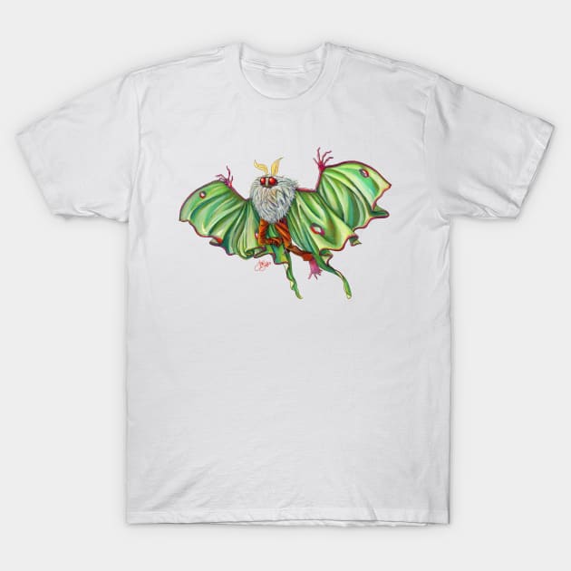 Luna Mothman T-Shirt by JaxDavArts